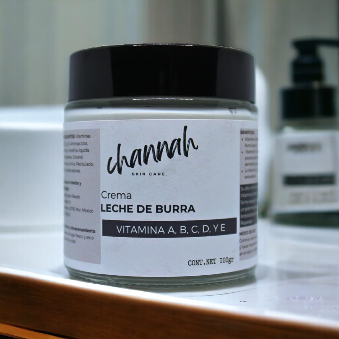Crema Leche de Burra 100gr con Retinol y Vitaminas A, B, C, D y E - Alto Contenido en Vitamina A