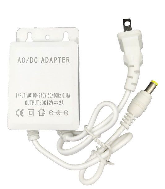 Eliminador Zinker 12V 2A para Cámaras de Seguridad CCTV o Tiras Led V2 exteriores Contra Agua