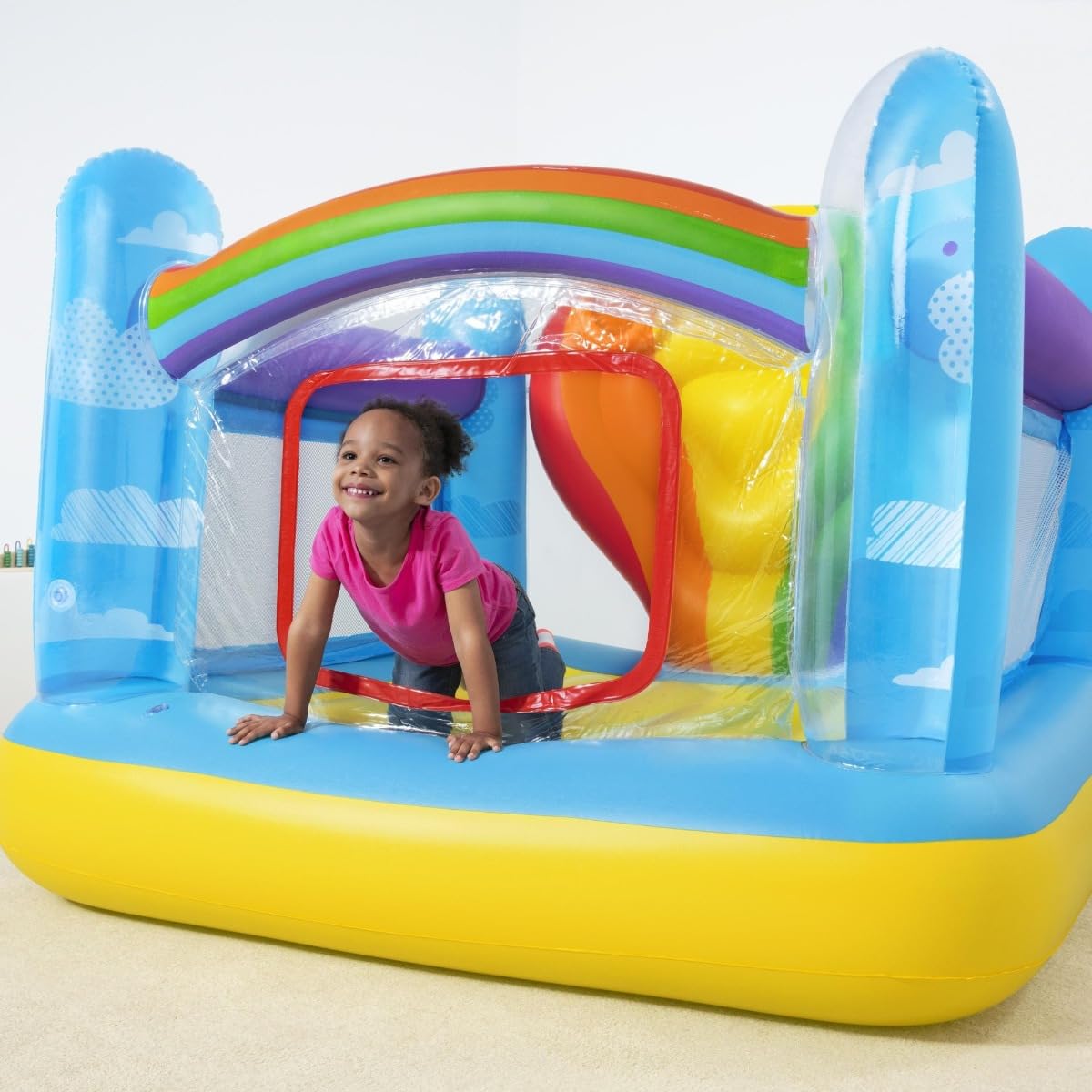 Bestway Brincolín Inflable Centro de Juego Globo Aerostático 175 cm x 173 cm x 137 cm