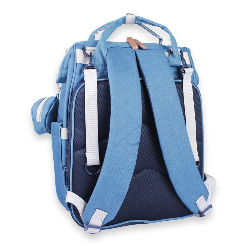 Mochila Pañalera con estación de cambio para pañales, Gran Capacidad con Múltiples Compartimentos, Bolsa Multifuncional - Verde