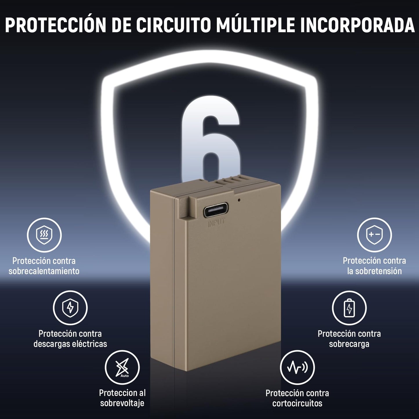 Batería Repuesto NEEWER 1100mAh Cámara Lumix con Cable Carga Rápida USB Tipo C