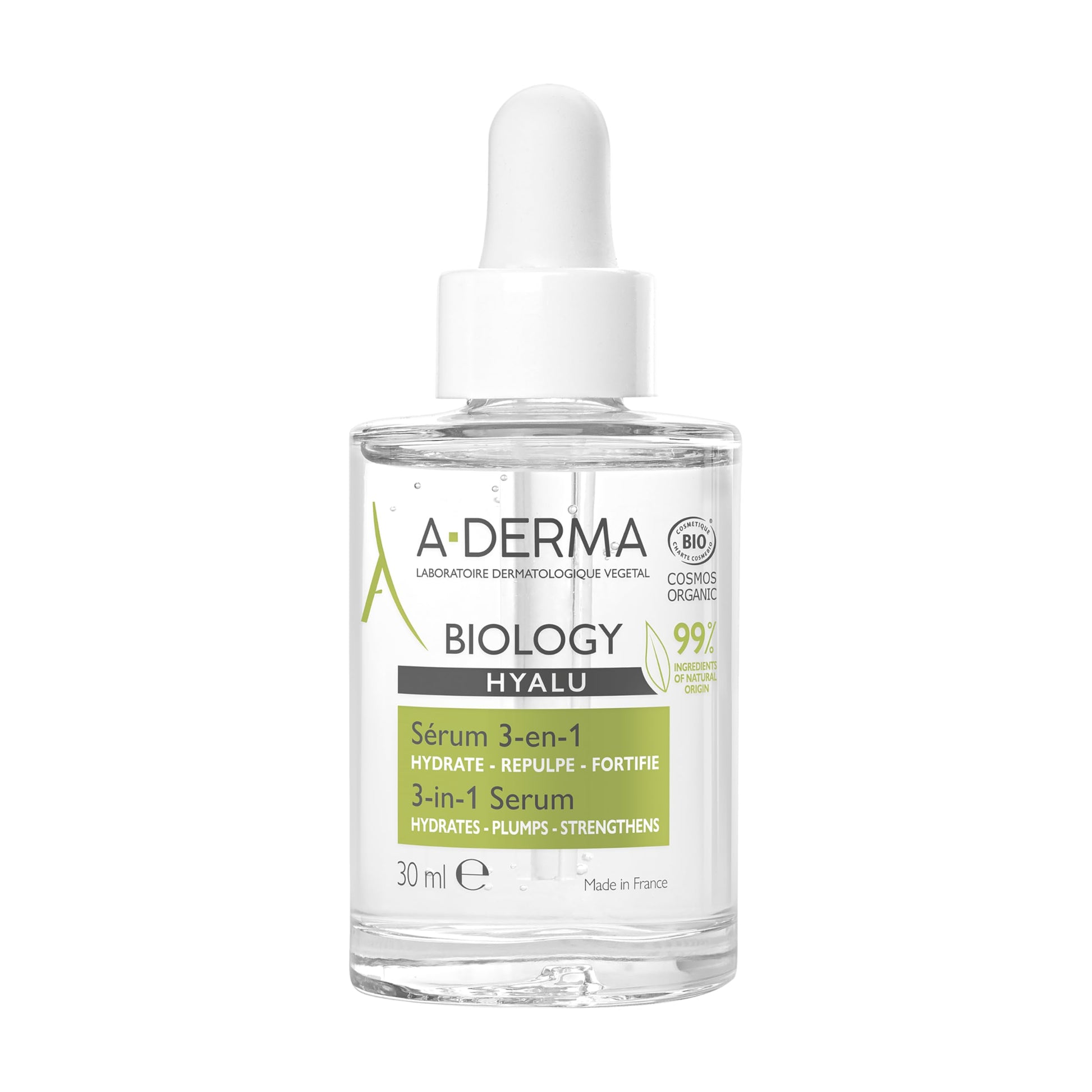 Sérum Hidratante A-Derma Biology Hyalu 3 en 1 - 30ml.¡Hidratación y rejuvenecimiento en un solo producto! Ideal para nutrir la piel y combatir los signos del envejecimiento. Aprovecha sus beneficios ahora.