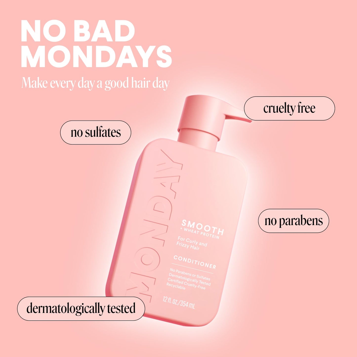 Monday Acondicionador Suavizante Alisador 354ml