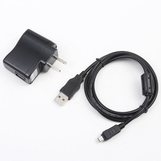 Cámara USB AC adaptador de corriente/cargador de batería + PC cord para Olympus FE-4020