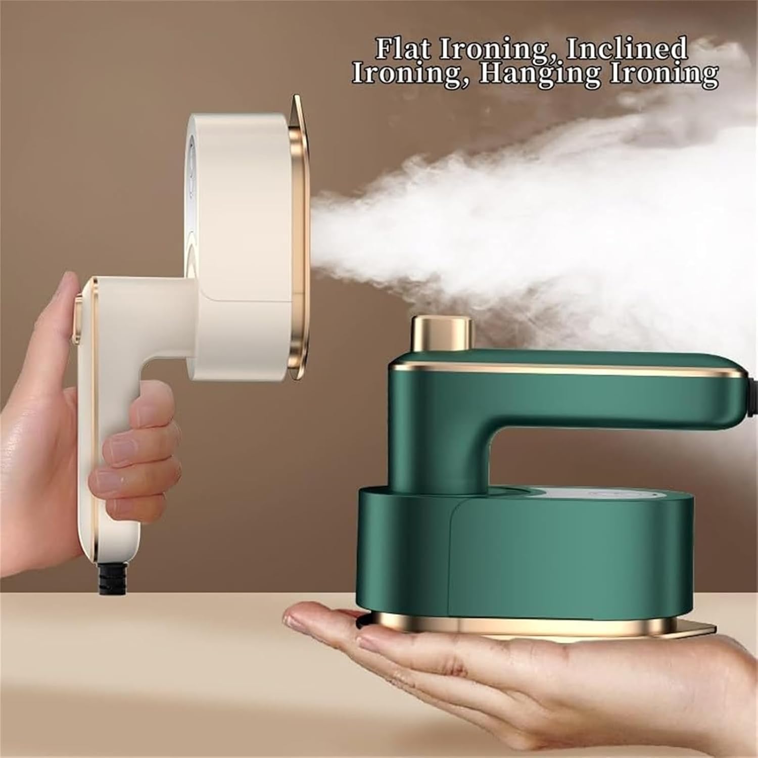 Ironizze Pro Portable Steam Iron,Ironizze Pro, Mini Steam Iron For Clothes, Travel Steamer For Clothes, 1100W Portable Handheld Steamer Iron, Small Mini Steam Iron For Home And Travel (Green)