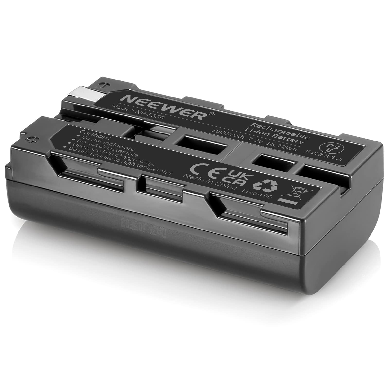 Batería de Reemplazo NEEWER 2600mAh para Sony Handycams y Luces LED en Cámaras