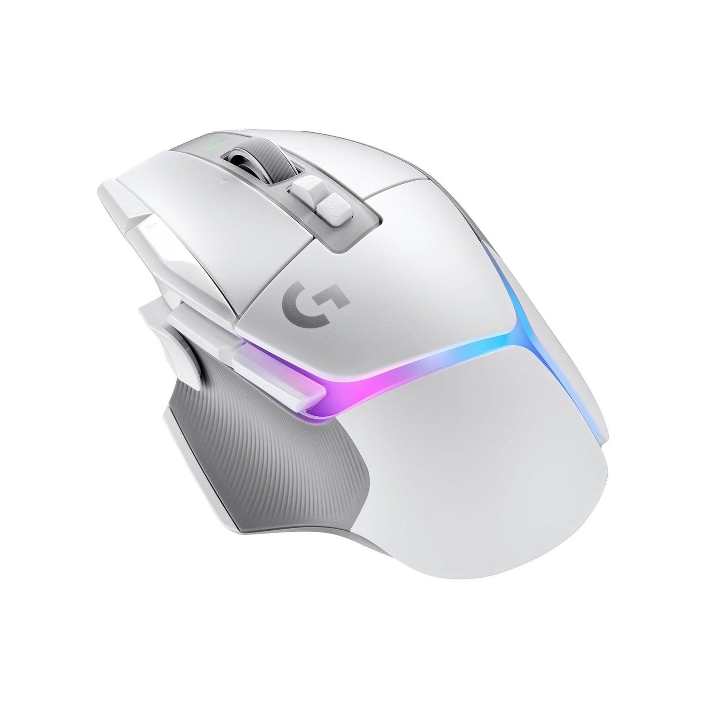 Logitech G502 X Plus Lightspeed Mouse Óptico Inalámbrico RGB para Gaming - Interruptores híbridos LIGHTFORCE, LIGHTSYNC RGB, Sensor Gaming Hero 25K, Compatible con PC - macOS/Windows - Blanco