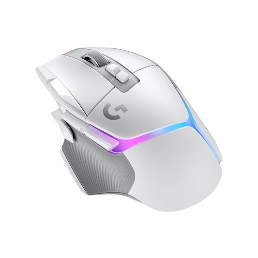 Logitech G502 X Plus Lightspeed Mouse Óptico Inalámbrico RGB para Gaming - Interruptores híbridos LIGHTFORCE, LIGHTSYNC RGB, Sensor Gaming Hero 25K, Compatible con PC - macOS/Windows - Blanco