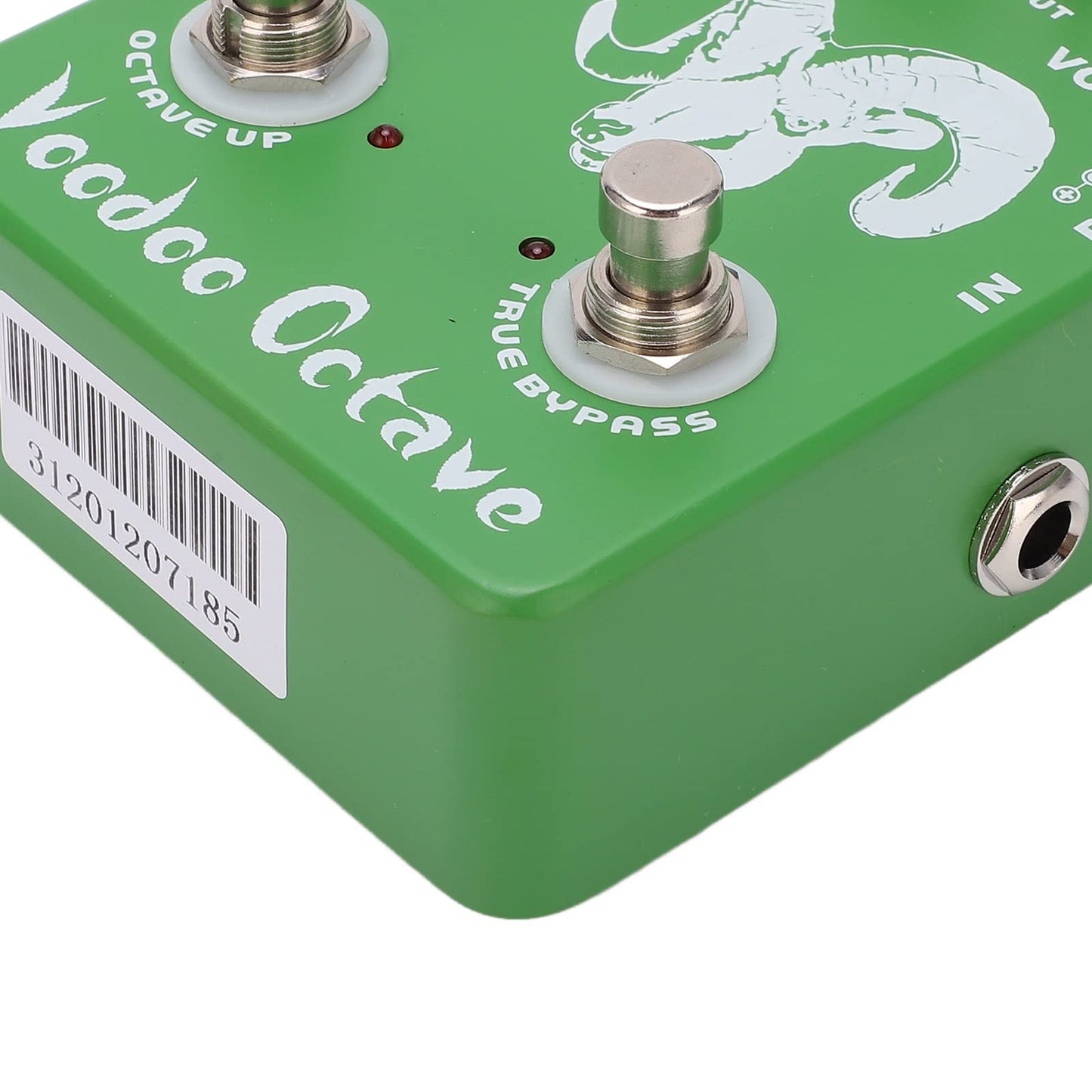 Pedales de Efectos Voodoo Octave Verde True Bypass para Guitarra