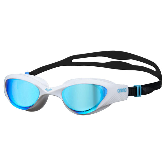 Arena The One - anteojos de natación para jóvenes y Adultos, Azul/Blanco/Negro, espejadas