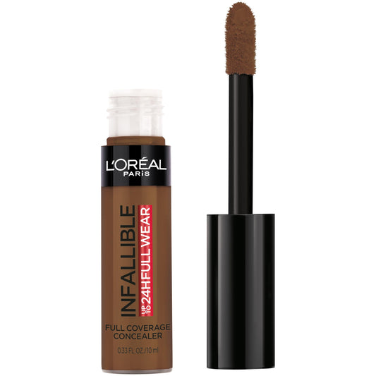 L'oreal Paris Cosmetics Infallible Corrector de cobertura completa, resistente al agua, cobertura completa, vainilla, 0.33 fl oz (9.76 ml), Trufa, 0.33 Fluid Ounce