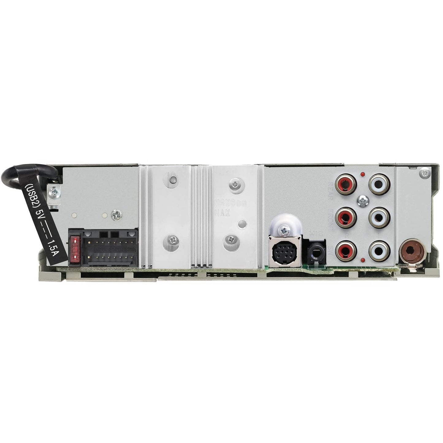 JVC KD-T925BTS Receptor estéreo Bluetooth para automóvil con puerto USB, pantalla LCD - Radio AM/FM - Reproductor MP3 - Doble DIN, ecualizador de 13 bandas (Negro)