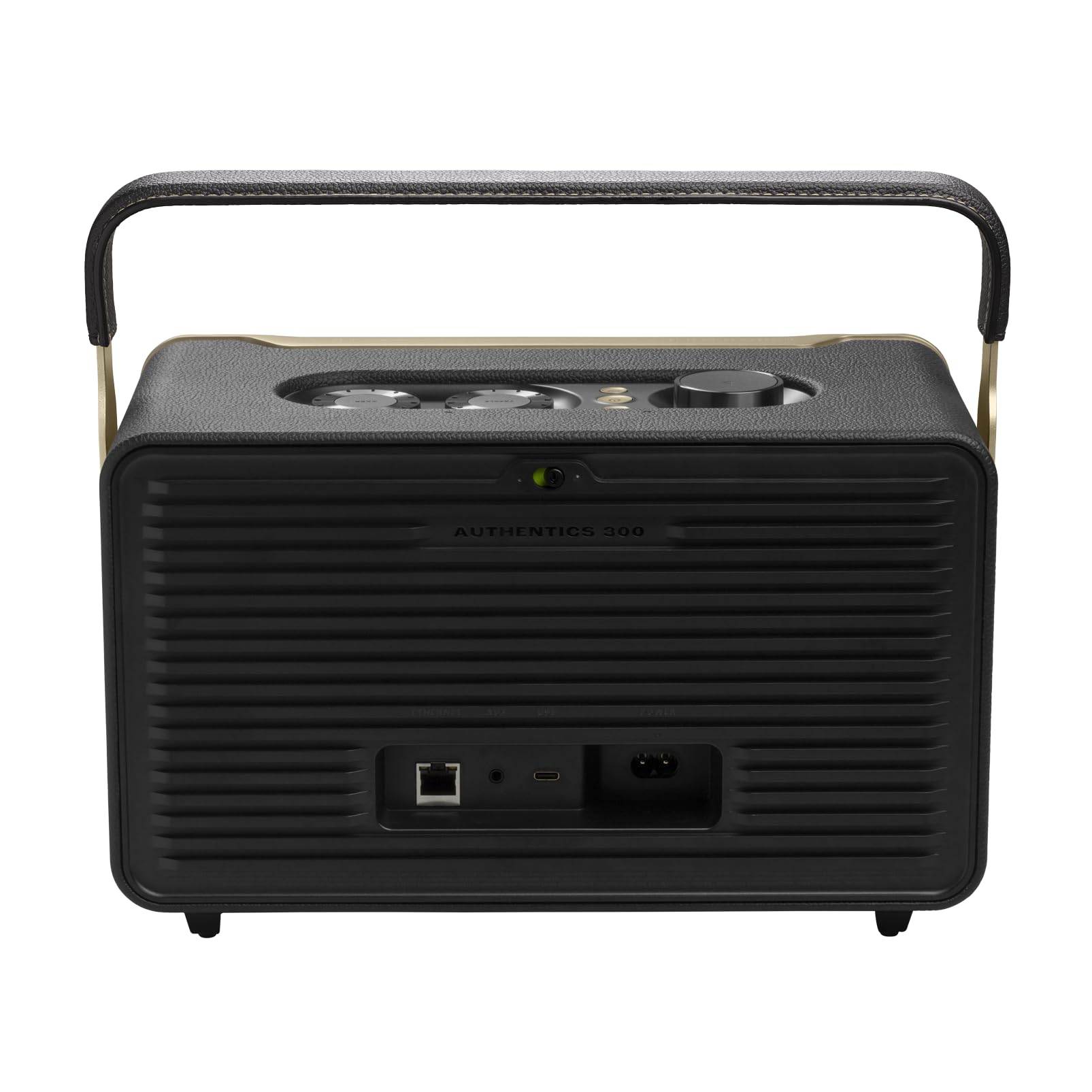JBL Authentics 300 Bocina Portátil Wi-Fi/Bluetooth, 100W de Potencia, Reproducción 8 Horas, Asistentes de Voz - Negro