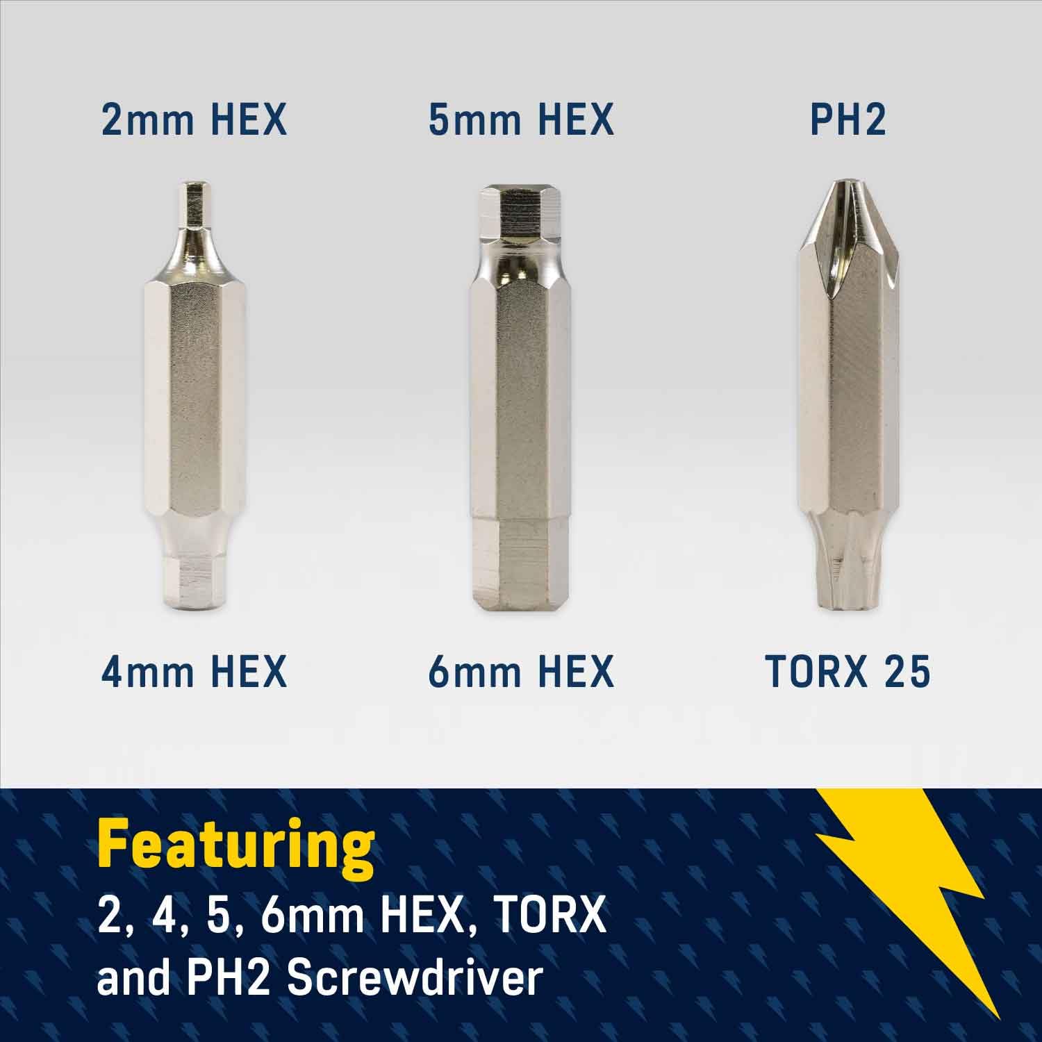 Herramienta de Mantenimiento para Bicicletas White Lightning Blanco 6 en 1