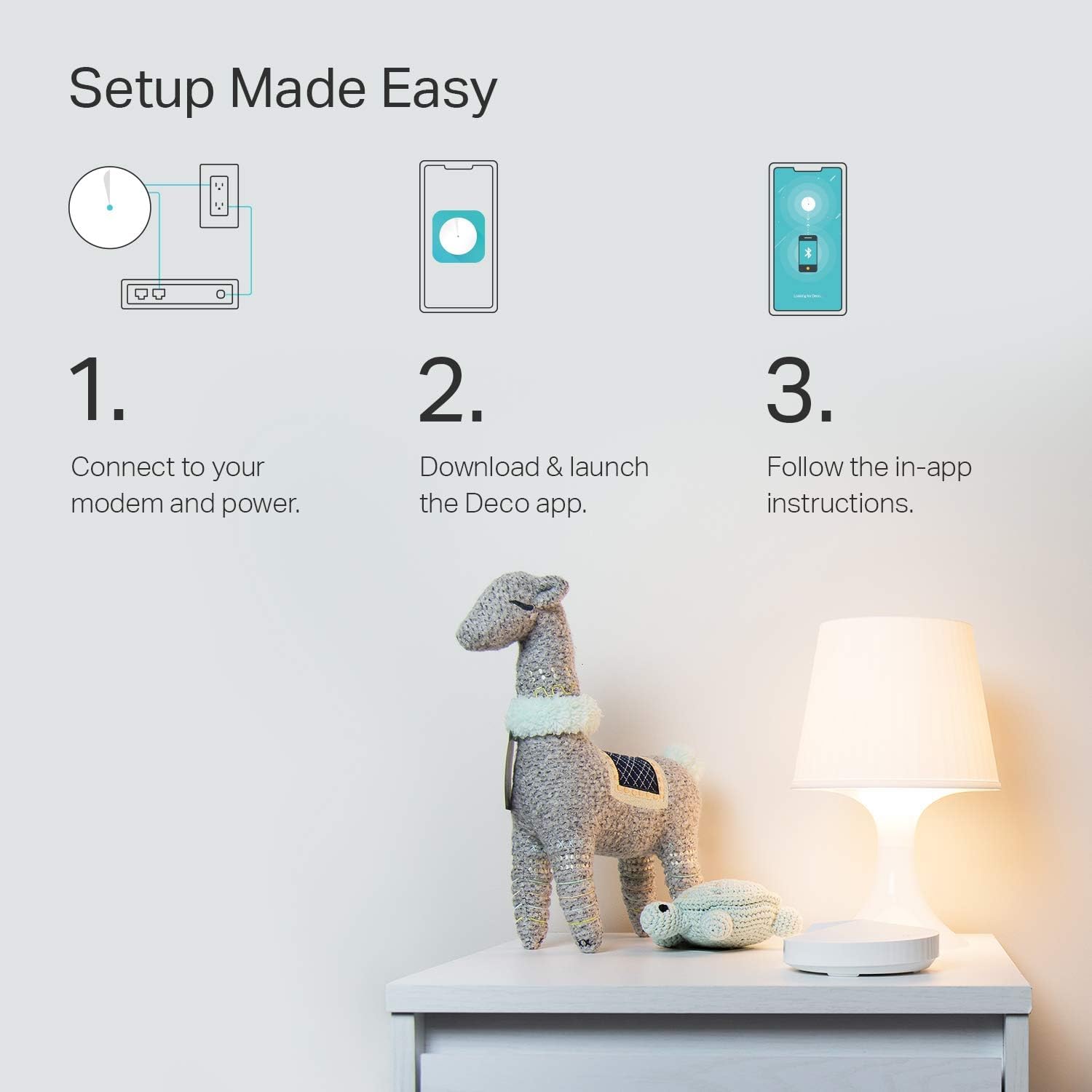 Sistema WiFi Mesh TP-Link Deco Blanco con Antivirus y Cobertura de 2,000 Pies Cuadrados