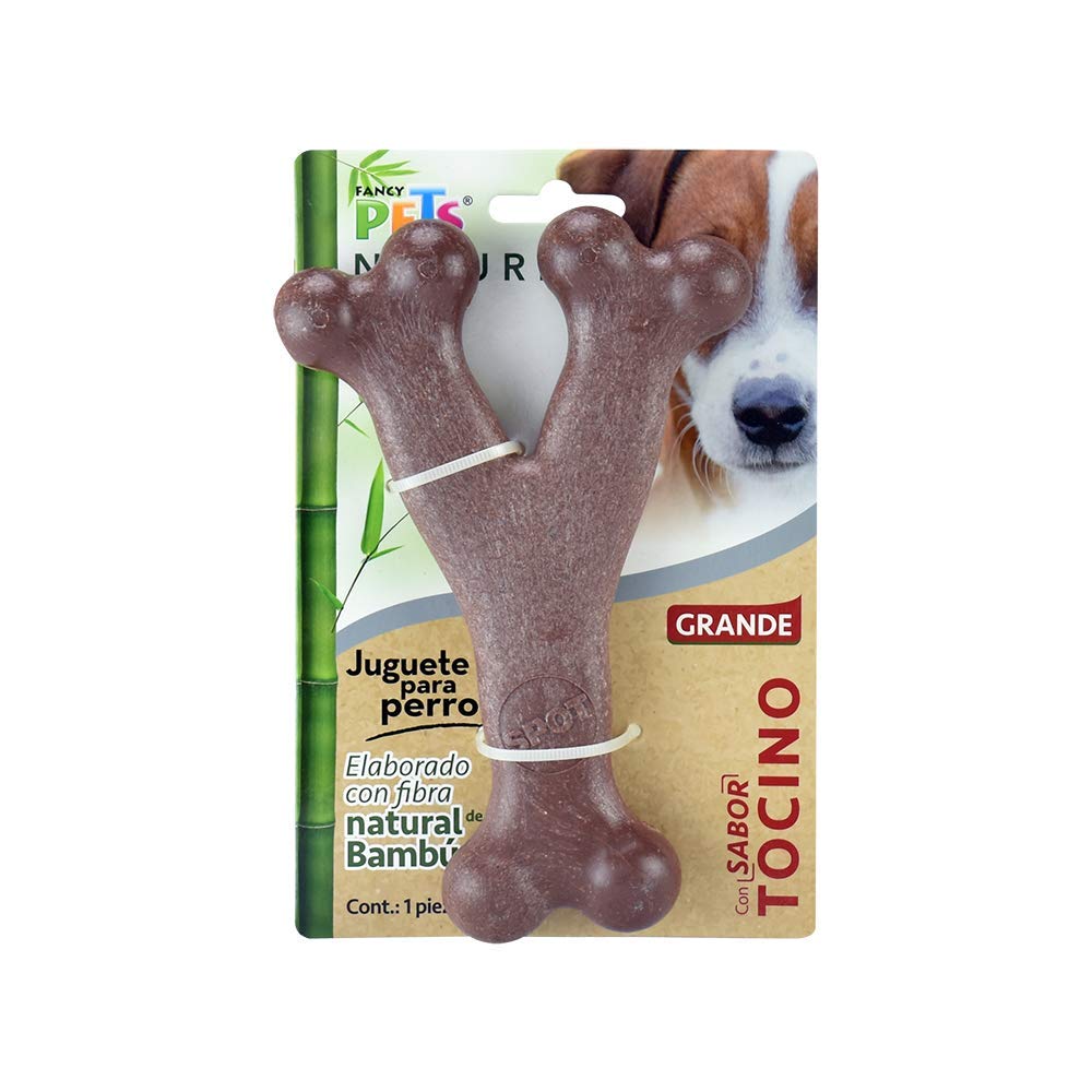 Juguete Hueso Triple de Bambú Fancy Pets Tocino Grande para Perro