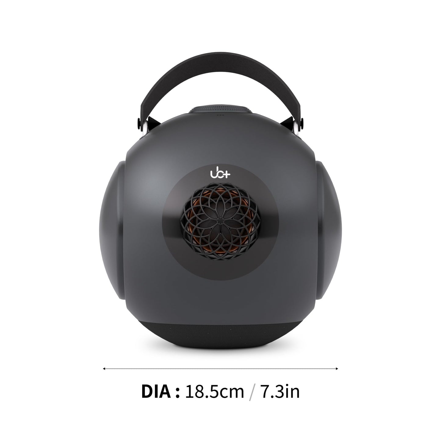UB+ dB1 doubleBASS Altavoz impermeable Bluetooth | Sonido Hi-Fi de 40W con graves profundos, 20 h de reproducción, IPX5 y emparejamiento TWS (Gris metálico satinado con trípode)