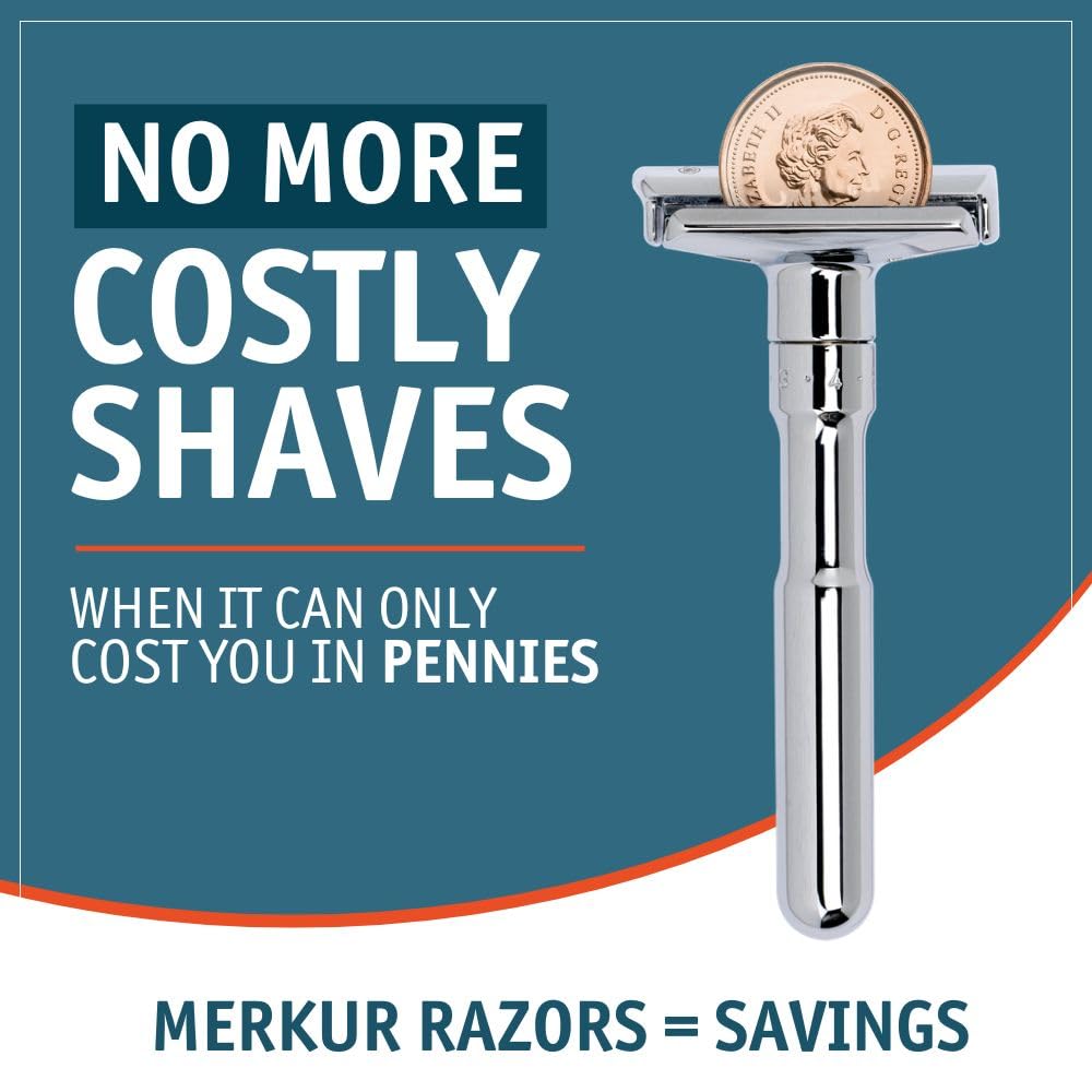 Merkur FUTUR Adjustable Safety Razor, Chrome Finish