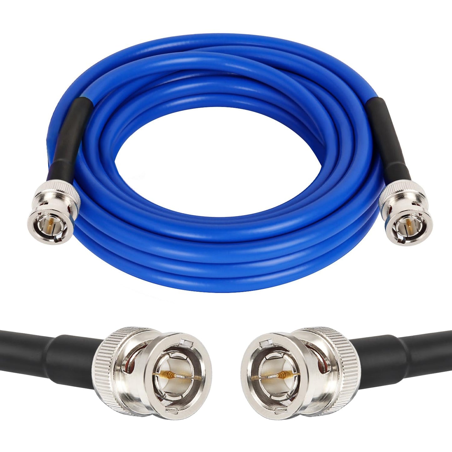 XRDS-RF Cable SDI 12G 15 pies, Cables de Video SDI 3G/6G/12G 75ohm Cable Macho BNC Soporta HD-SDI/3G/6G-SDI/4K/8K para Convertidor de Cámara de Seguridad de Video