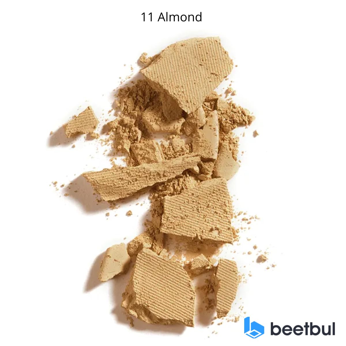 Kit de maquillaje y exfoliación – Polvo compacto Bissú + 1 Almohadilla de terciopelo mediano + 2 Almohadillas de dedos + 1 esponja exfoliante facial (11 Almond)