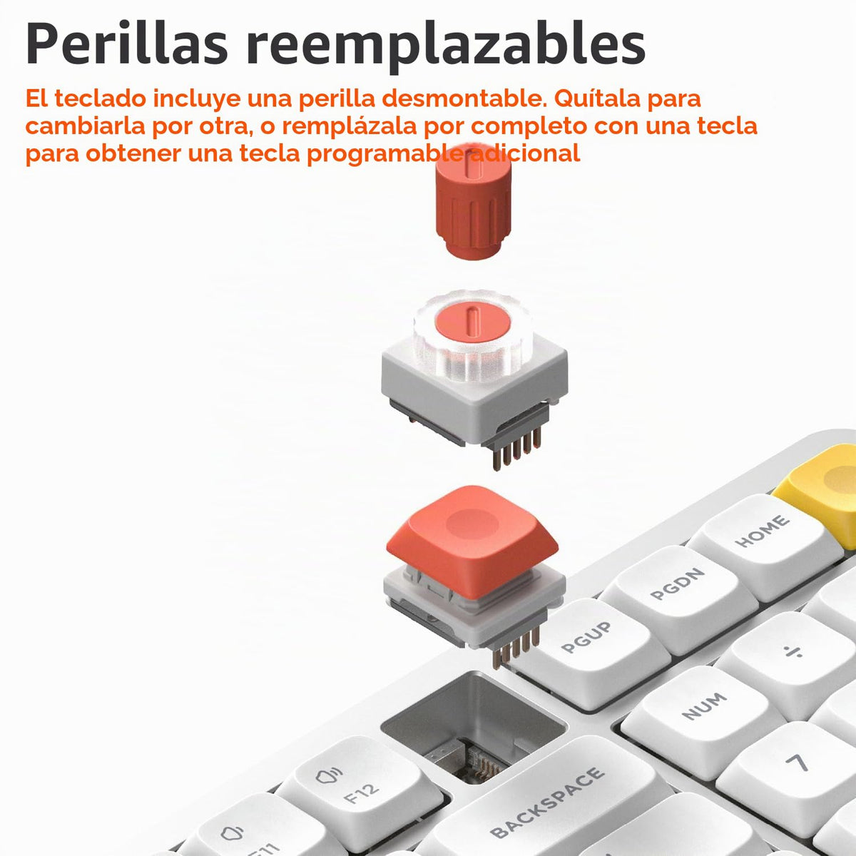 Teclado Mecánico nuphy Air100 V3 Inalámbrico con Perilla Multifuncional