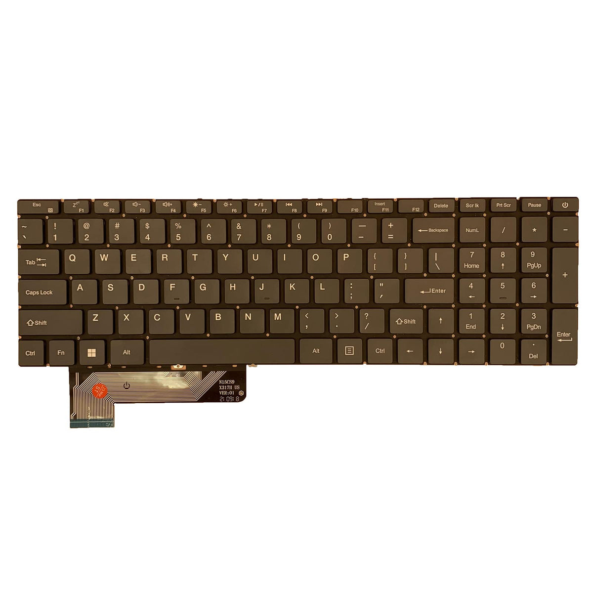 Teclado de Repuesto Siakoocty para Portátil Puerta de Enlace 15.6 Pulgadas
