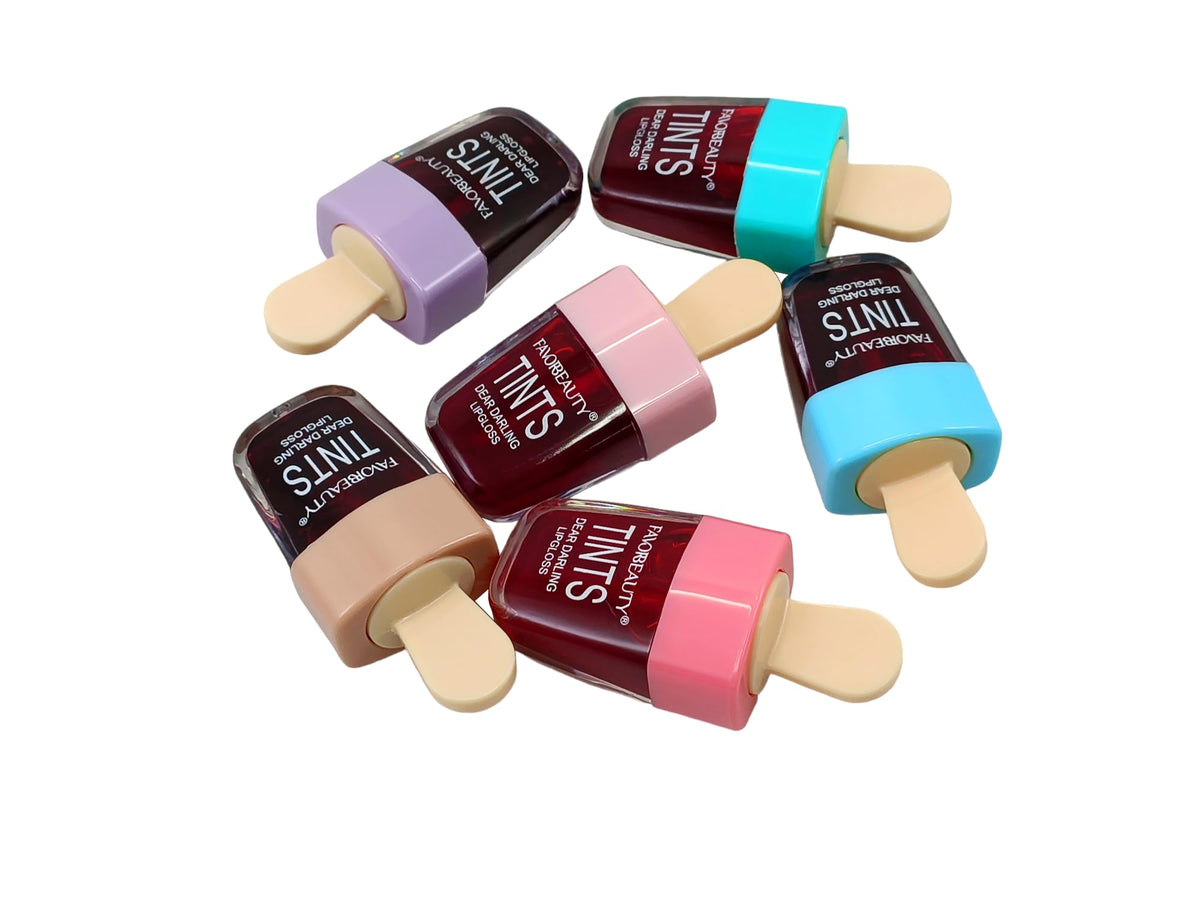 FAVOR BEAUTY Tintas Para Labios En Forma De Paleta 12 Unidades Rosa Glossy