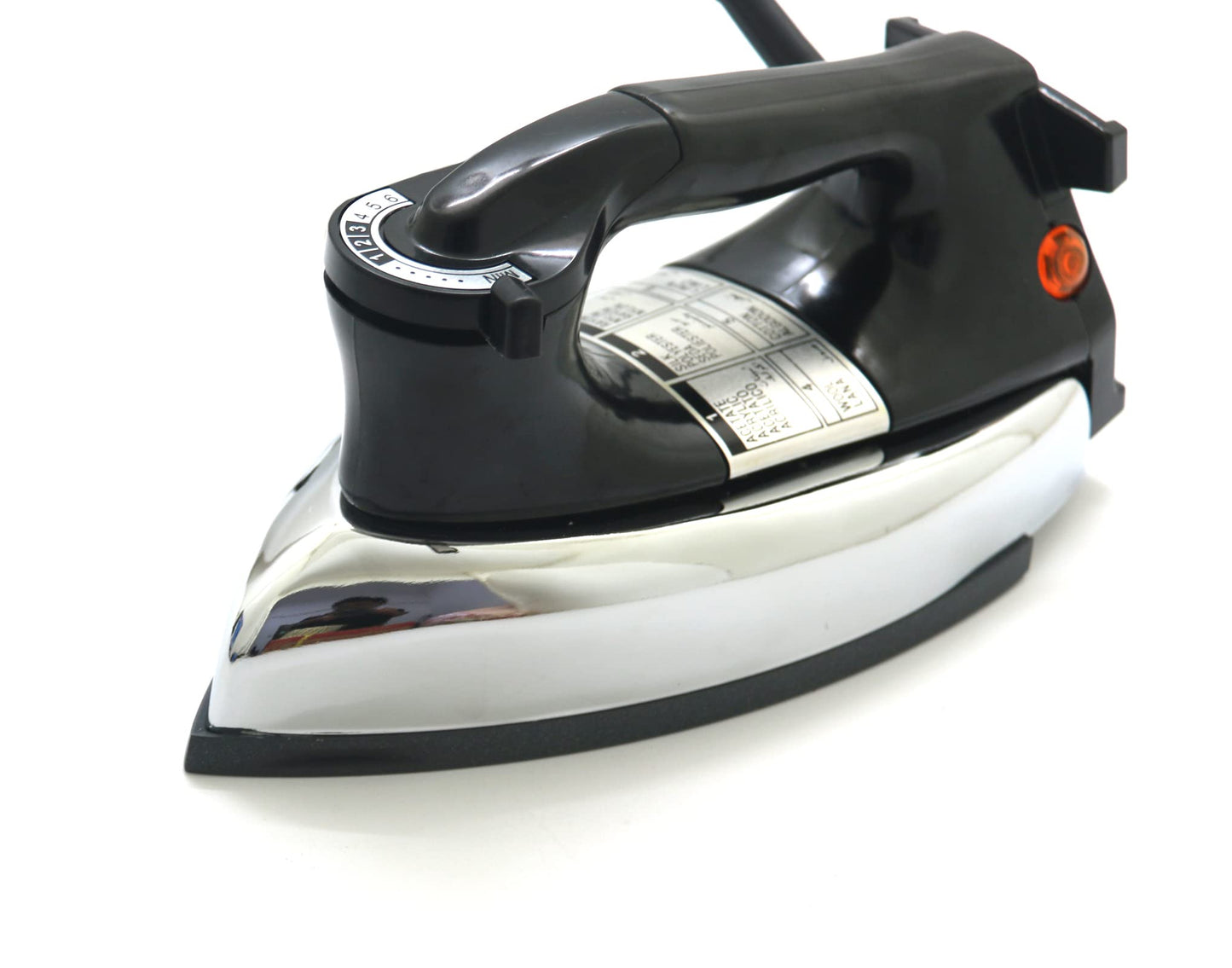 Plancha Seca VITASUNHOW Negro con Cable de 9 Pies y Suela Antiherente para Uso Profesional