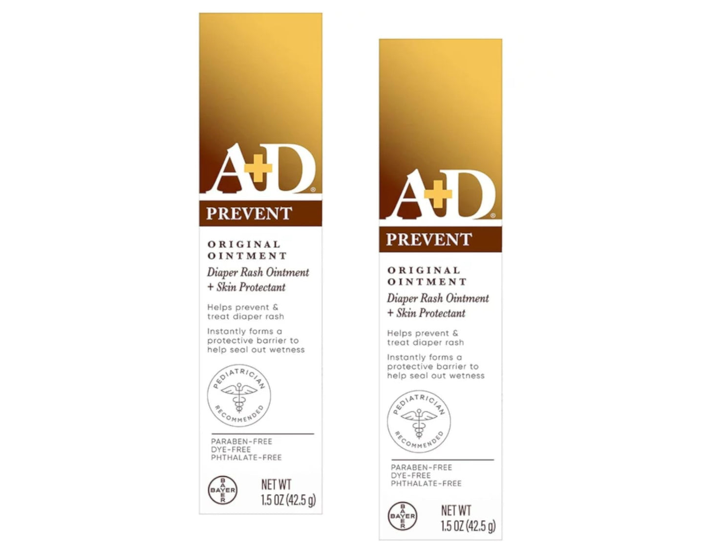 D&A A&D Diaper Rash Ointment & Skin Protectant, Original -1.5 Ounces - 2 Pack