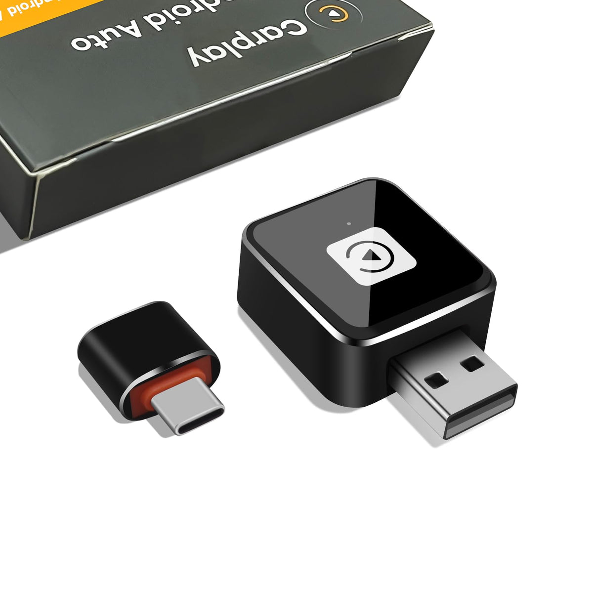 Adaptador Inalámbrico ViaBecs 2025 para Apple CarPlay iPhone 6+ Wi-Fi Doble Banda