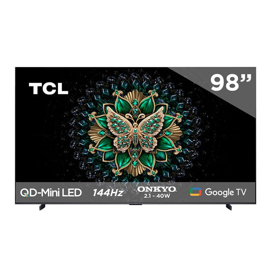 Smart TV TCL QLED 4K 98" Google Assistant y Alexa con MiniLED y Dolby Atmos