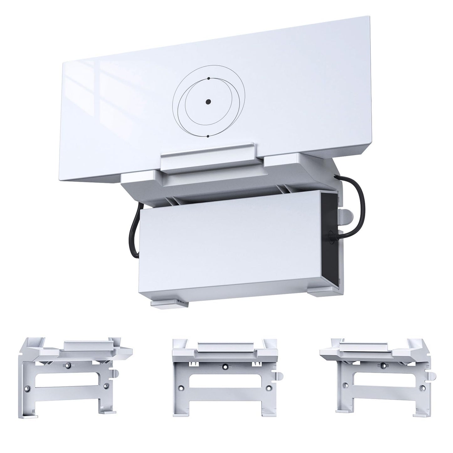 EDUP 2 en 1 Starlink Gen 3 - Soporte de pared con kit de montaje de alimentación Starlink para Starlink V3 V4 estándar y Gen 3 estándar de alto rendimiento blanco, EP-SK0023
