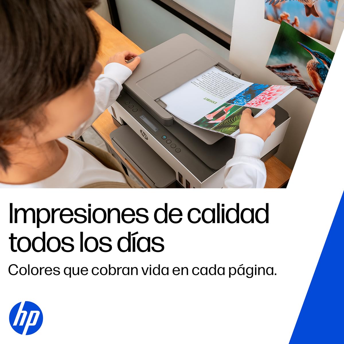 HP Impresora Multifuncional Smart Tank 750, Tinta Continua, Color, Wi-Fi, USB, Bluetooth, Dúplex (Doble Cara) & ADF Alimentador Automático, Impresión, escaneo, copiado (6UU47A)