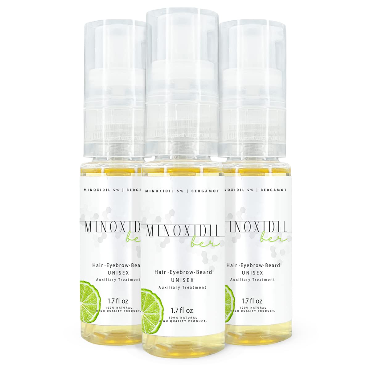 Espuma Minoxidil 5% con Bergamota Tratamiento Barba y Cabello