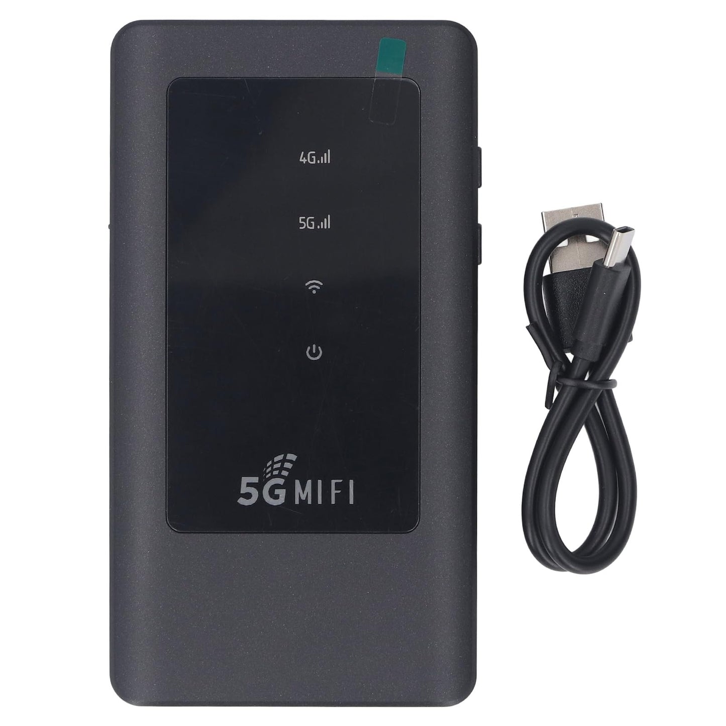 Punto de Acceso Móvil WiFi 5G de Cobertura Internacional Negro 1,25 Gbps con Ranura para Tarjeta SIM para 16 Dispositivos