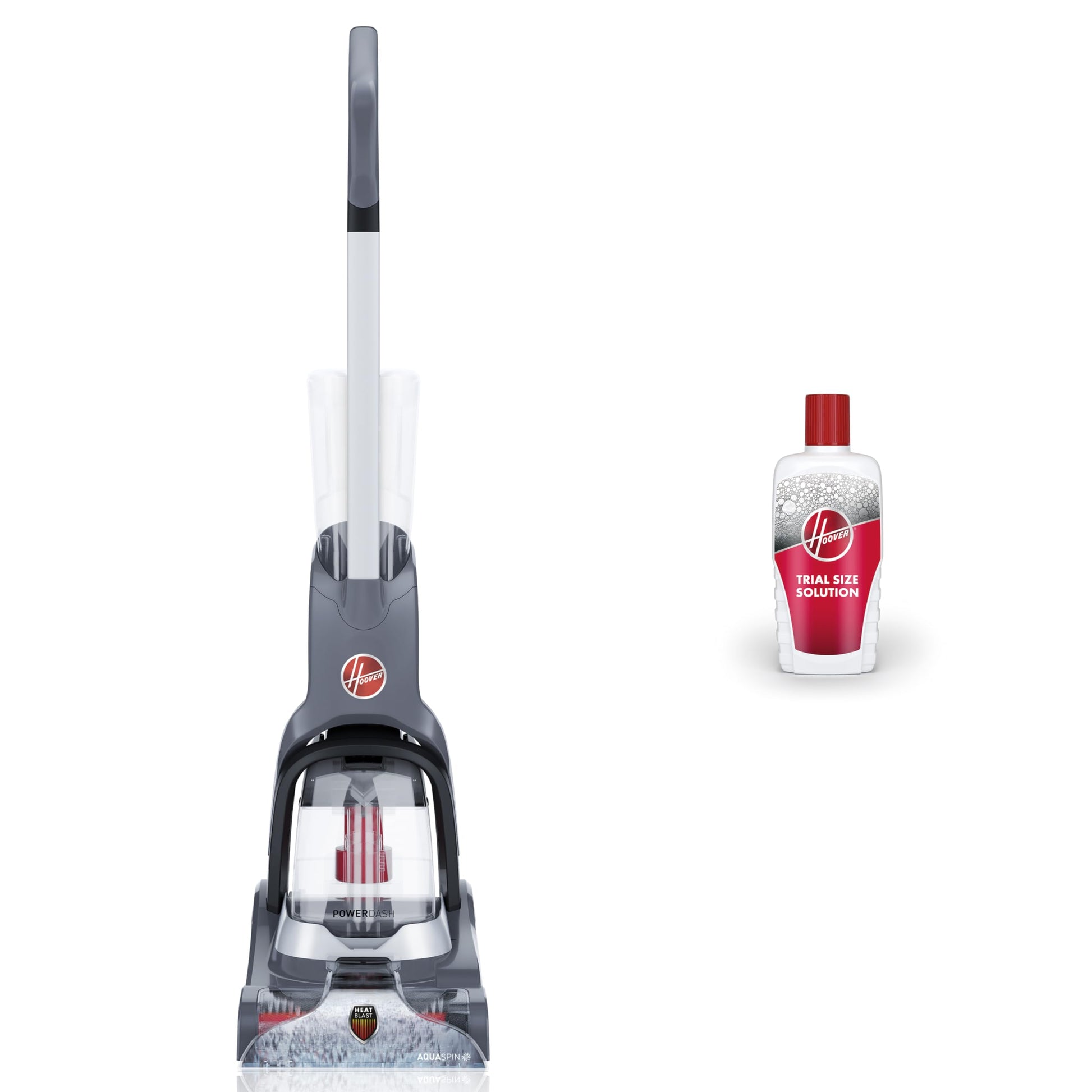 Hoover PowerDash - Máquina limpiadora de alfombras compacta avanzada para mascotas con limpieza por encima del piso, máquina ligera de champú para alfombras, combina con una solución limpiadora de