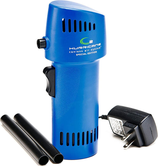O2 Hurricane - Potente limpiador de aire comprimido inalámbrico de 200 MPH, mini ventilador eléctrico recargable para computadora, teclado, electrónica, limpieza de detalles de automóviles