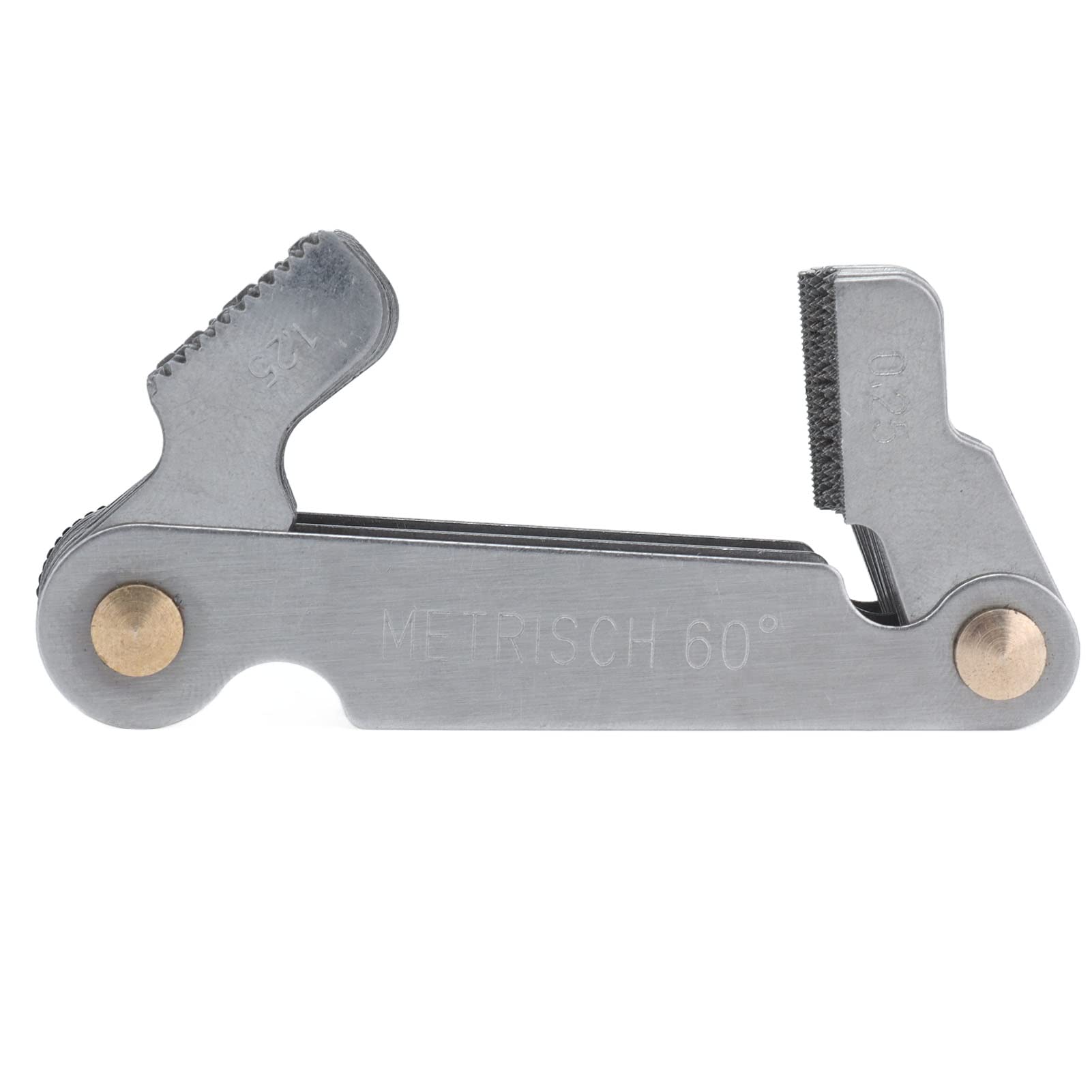 Medidor de Paso de Rosca Acero Inoxidable Plateado para Medición Industrial