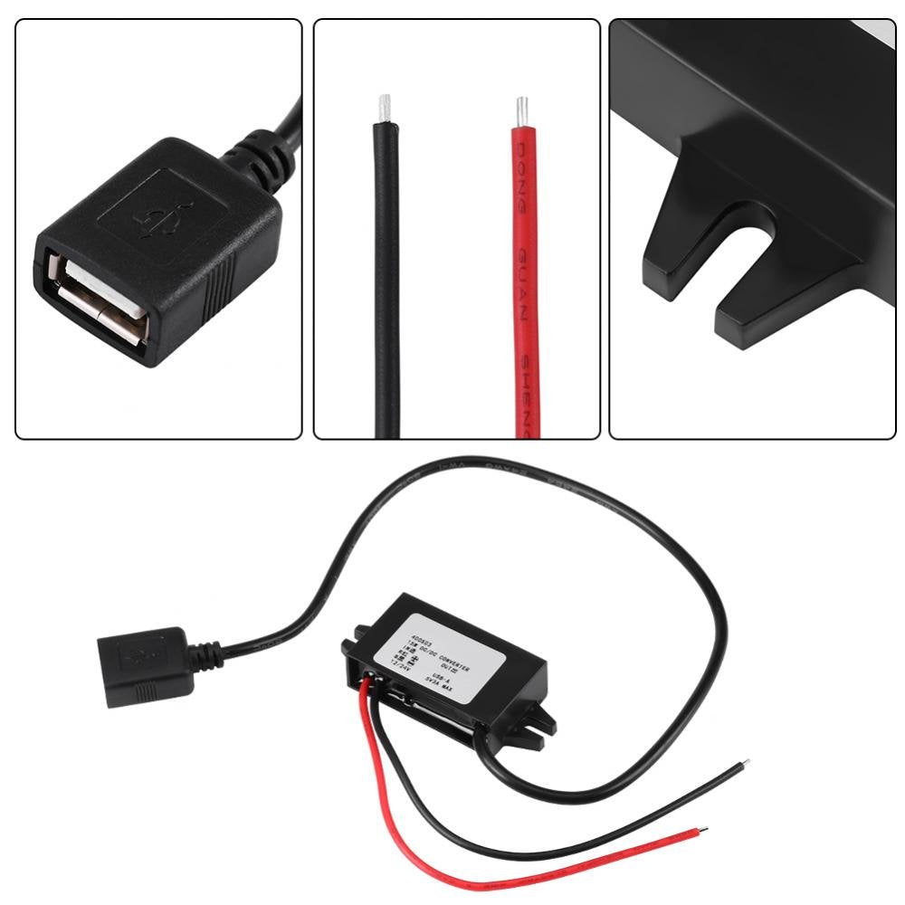 Convertidor de Voltaje Reductor Tangxi USB 5V Negro para Hombre