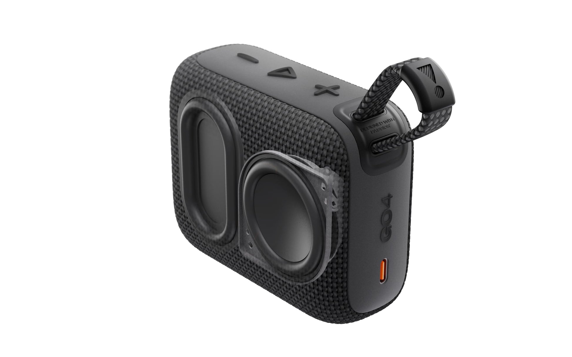 JBL Go 4 Bocina Portátil Bluetooth, 4.2W de Potencia, Reproducción 7 Horas, Resistente al Agua y al Polvo IP67 - Blanco