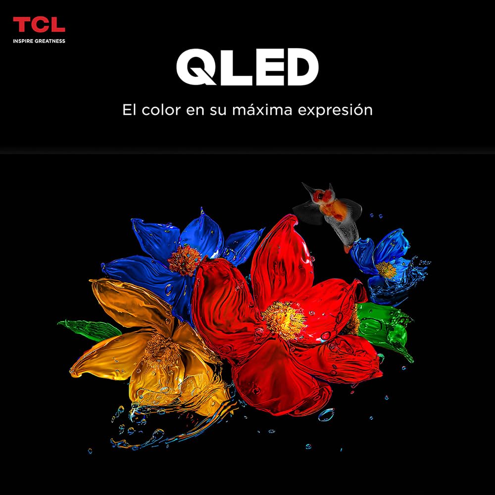 Smart TV TCL 98" QLED 4K con Google TV en Negro, Control de Voz Hands Free y Dolby Atmos