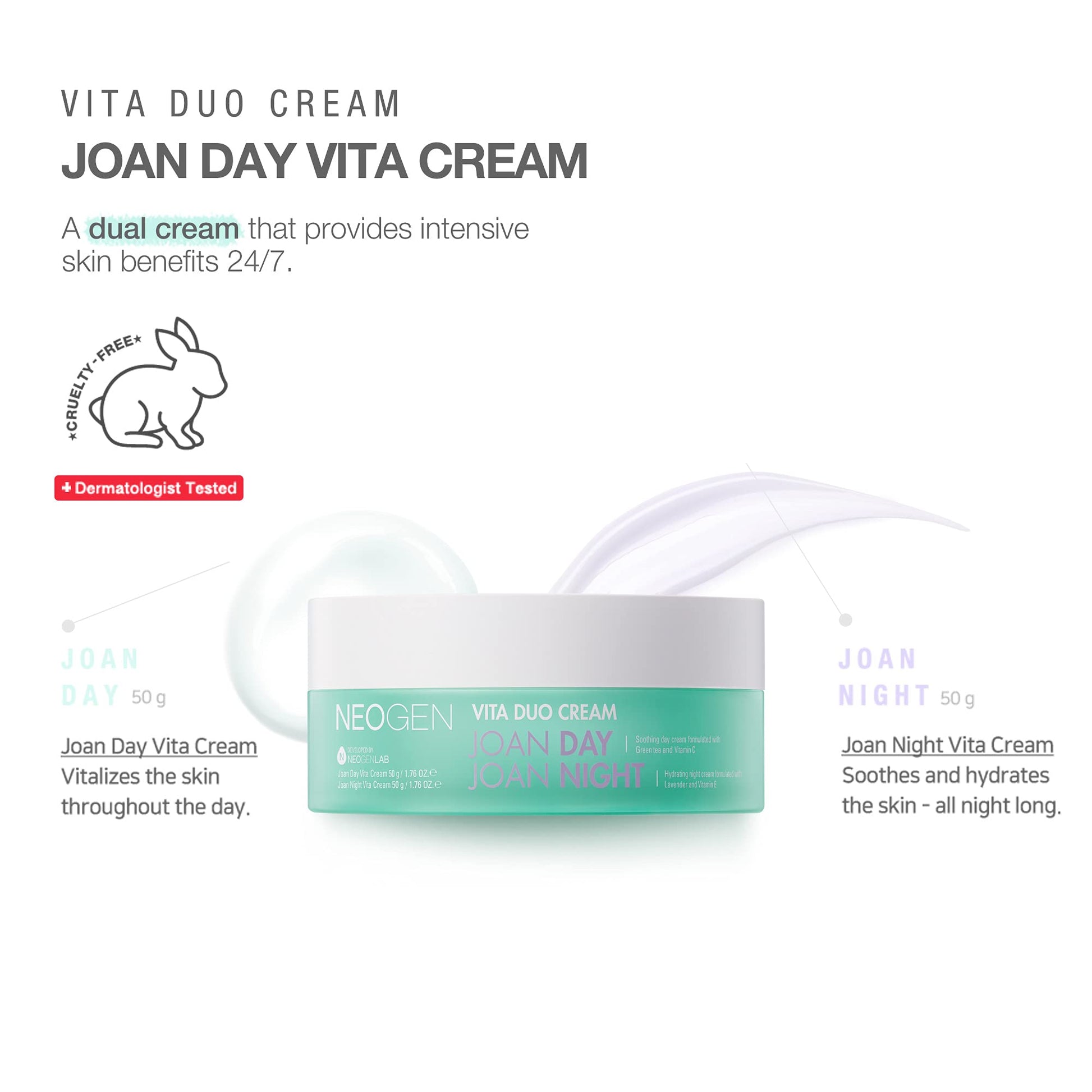 NEOGEN VITA DUO CREAM JOAN DAY JOAN NIGHT (NEOGEN & JOAN KIM COLLABORATION)