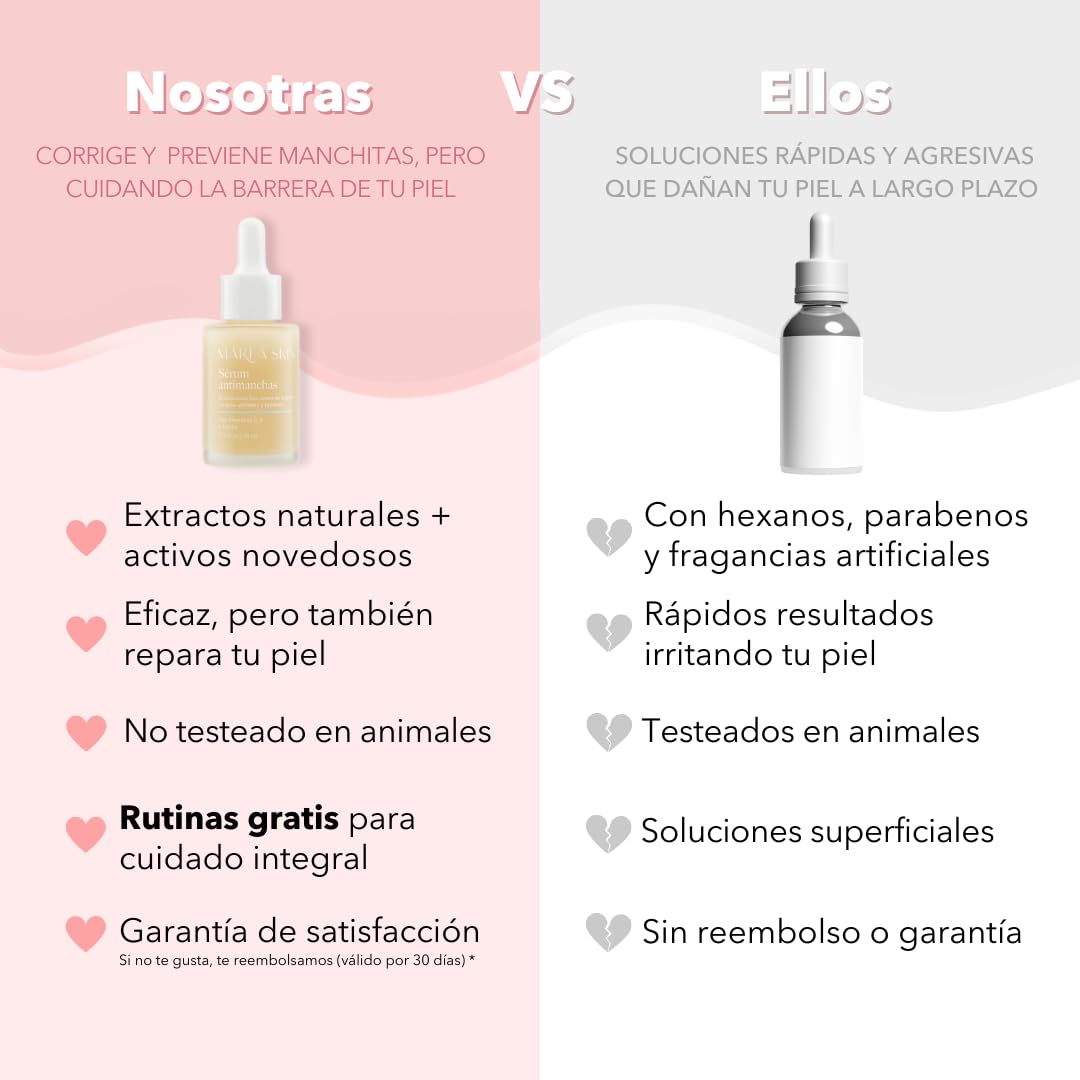 Sérum Iluminador con Vitamina C y Ácido Hialurónico: Aporta Luminosidad y Hidratación Profunda, 30ml | 30 Días de Garantía | Marea Skin | Club Marea