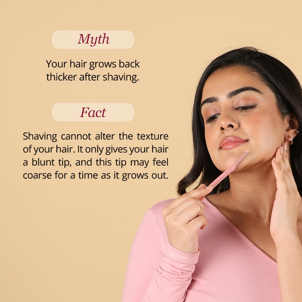 Carmesi Maquinilla de afeitar facial para mujer, depilación instantánea e indolora, piel brillante, cejas, labio superior, frente, pelusa de melocotón, barbilla, patillas | Paquete de 3
