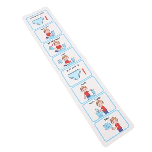 Horario Visual de Entrenamiento para Ir Al Baño, Horario para Ir Al Baño con Autismo Tabla para Ir Al Baño Horarios Visuales Paso a Paso para Niños Tabla para Ir Al Baño Laminada