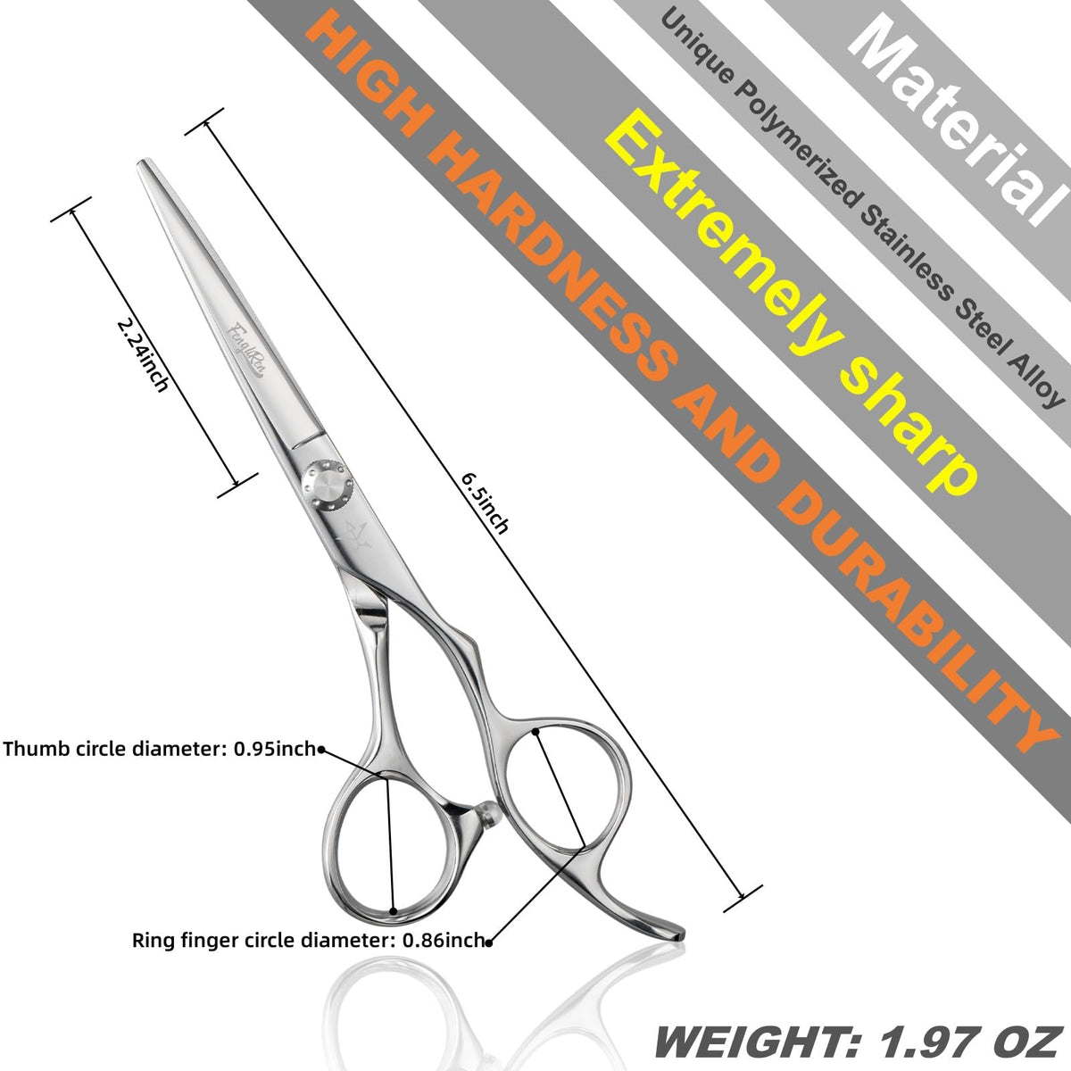 Tijeras profesionales de alta gama extremadamente afiladas para cortar el pelo, tijeras de peluquería para el cabello, tijeras de corte de pelo de 5.5 pulgadas, hechas de aleación de acero inoxidable