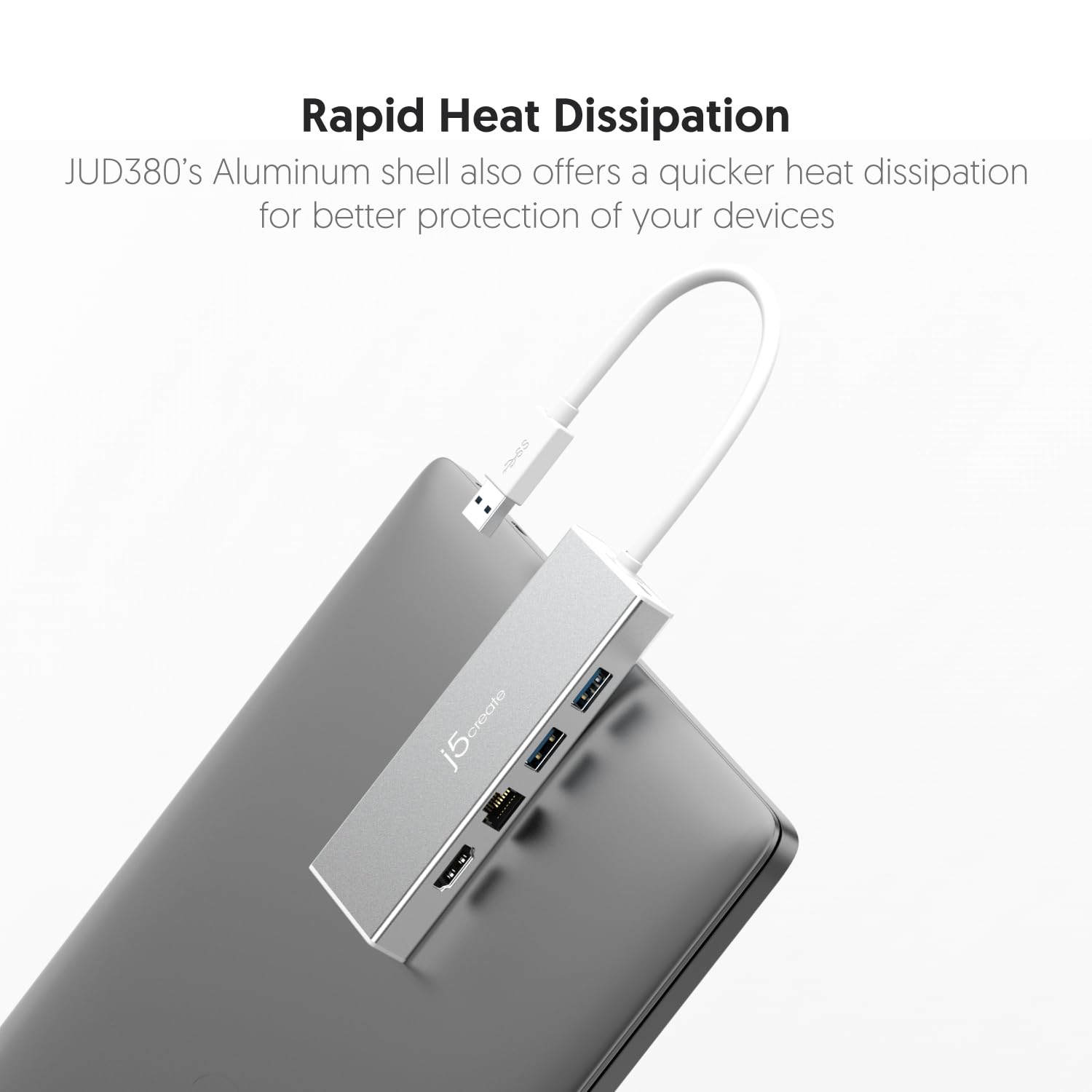 J5create Hub USB 3.0 con HDMI, VGA, RJ45 Gigabit Ethernet, 2 puertos USB 3.1 tipo A - Adaptador de transferencia de datos de alta velocidad para Mac, Windows, PC de sobremesa - Soporta resolución de hasta 2K