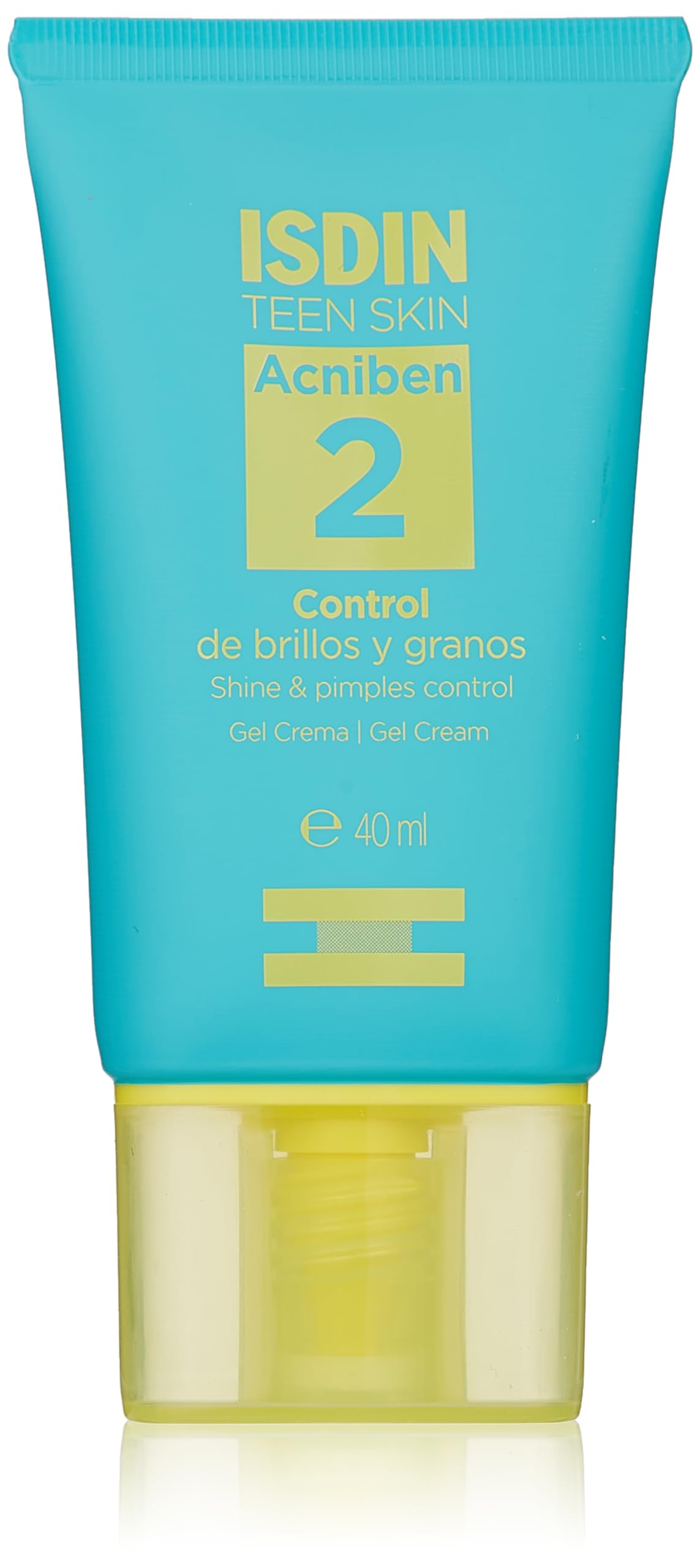 ISDIN Teen Skin Acniben Gel Crema, Tratamiento para el Acne Facial Control de Brillos y granos, 40ml
