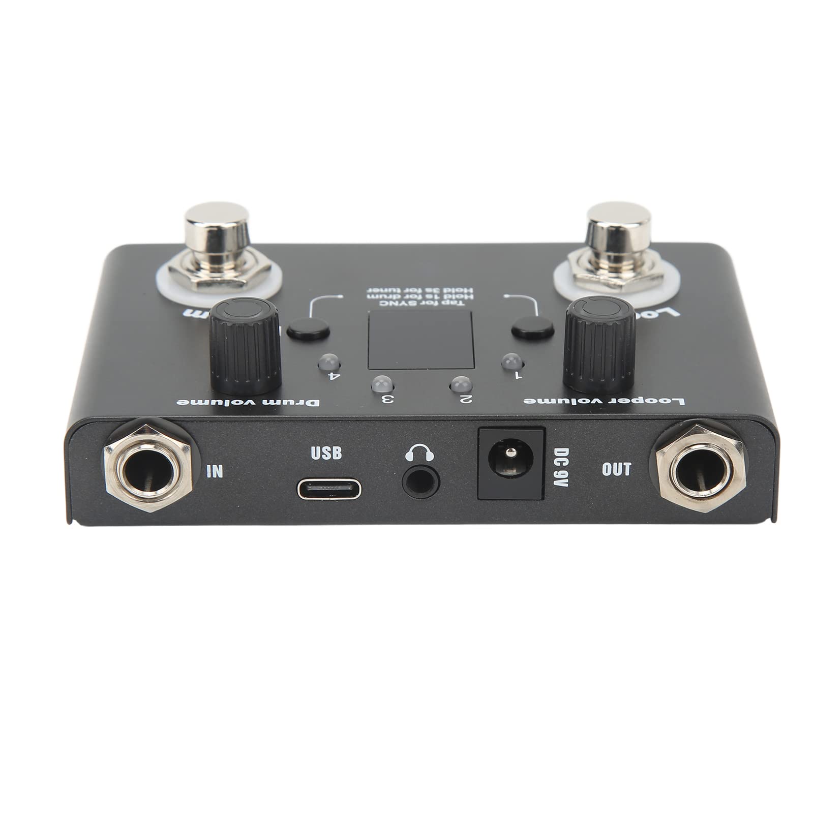 Efecto de bucle, caja de ritmos Looper Pedal Sensible Afinación precisa Metal Alta resistencia para equipos de audio