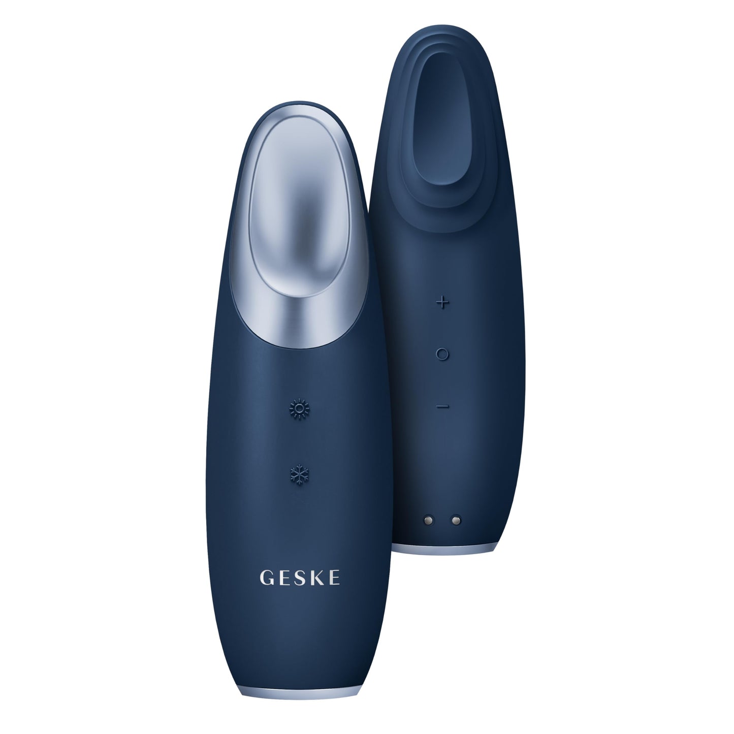 GESKE | SmartAppGuided™ Warm & Cool Eye Energizer | 6 en 1 | Masajeador de ojos | Masajeador anti ojeras | Eliminar bolsas y párpados caídos | Masaje ocular eléctrico